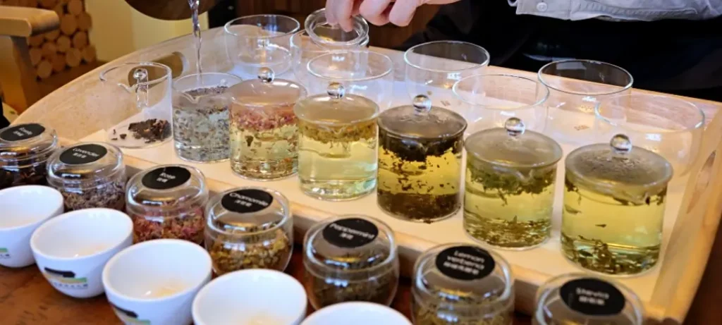 台灣客家茶文化館各種花草茶