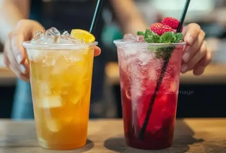 色彩繽紛水果茶